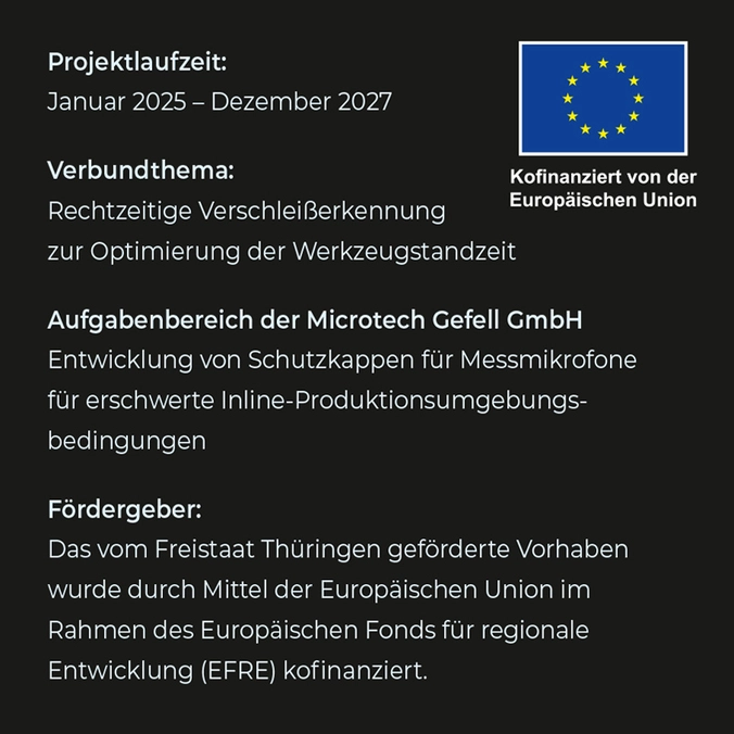 Förderprojekt FRÄSAMO - Akustische Überwachung von Fräswerkzeugen